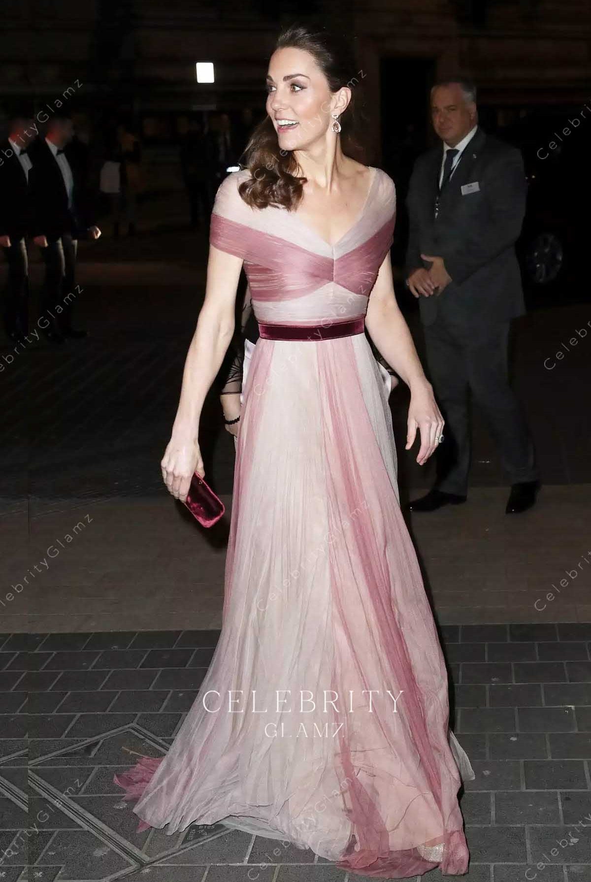 Kate Middleton chiffon dress 100 women in finance gala dinner