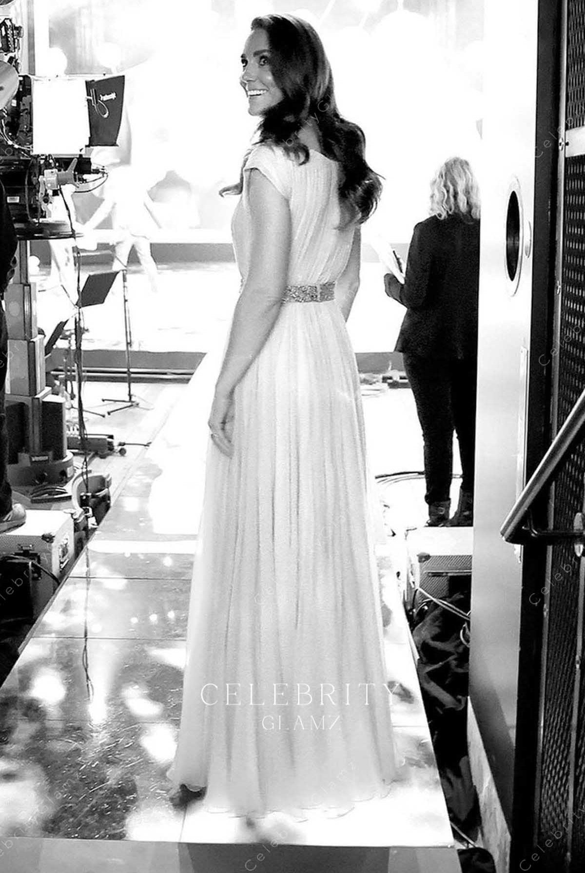 Kate Middleton floor length celebrity dress