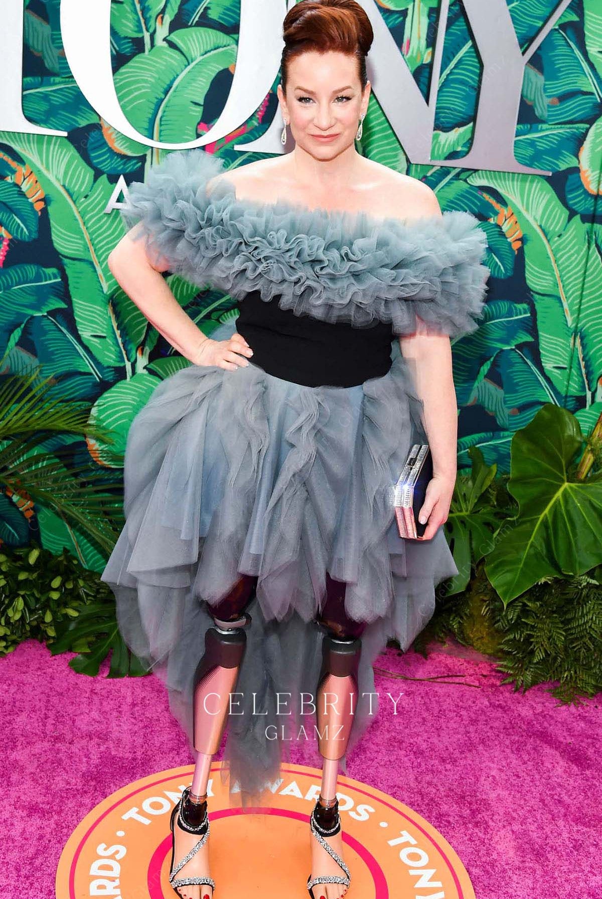 Katy Sullivan high to low prom dress 76th tony awards