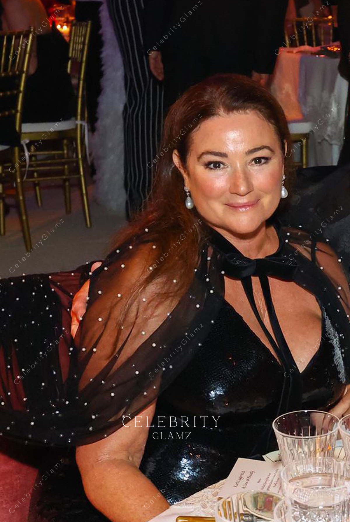 Keely Shaye Smith black illusion 2023 met gala cape