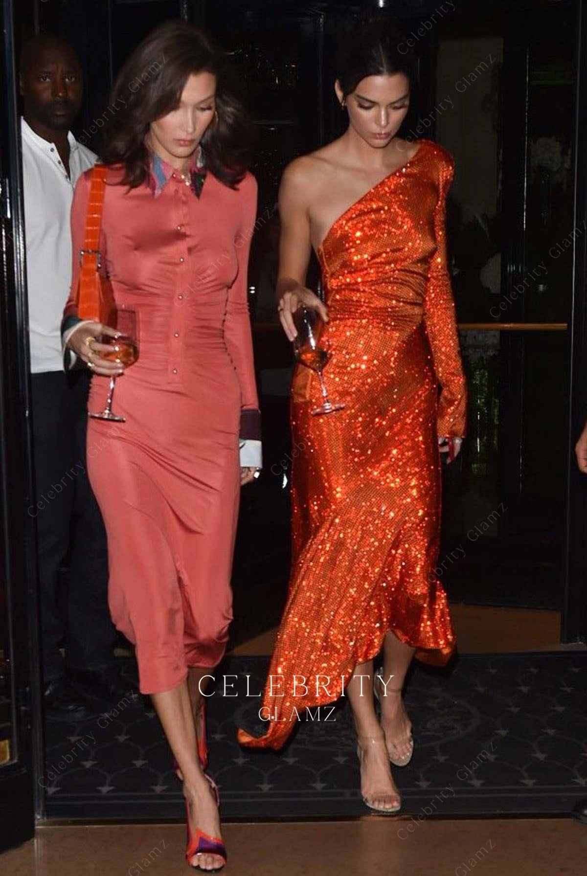 Kendall Jenner glitter mermaid prom dress Paris fashion week 2018