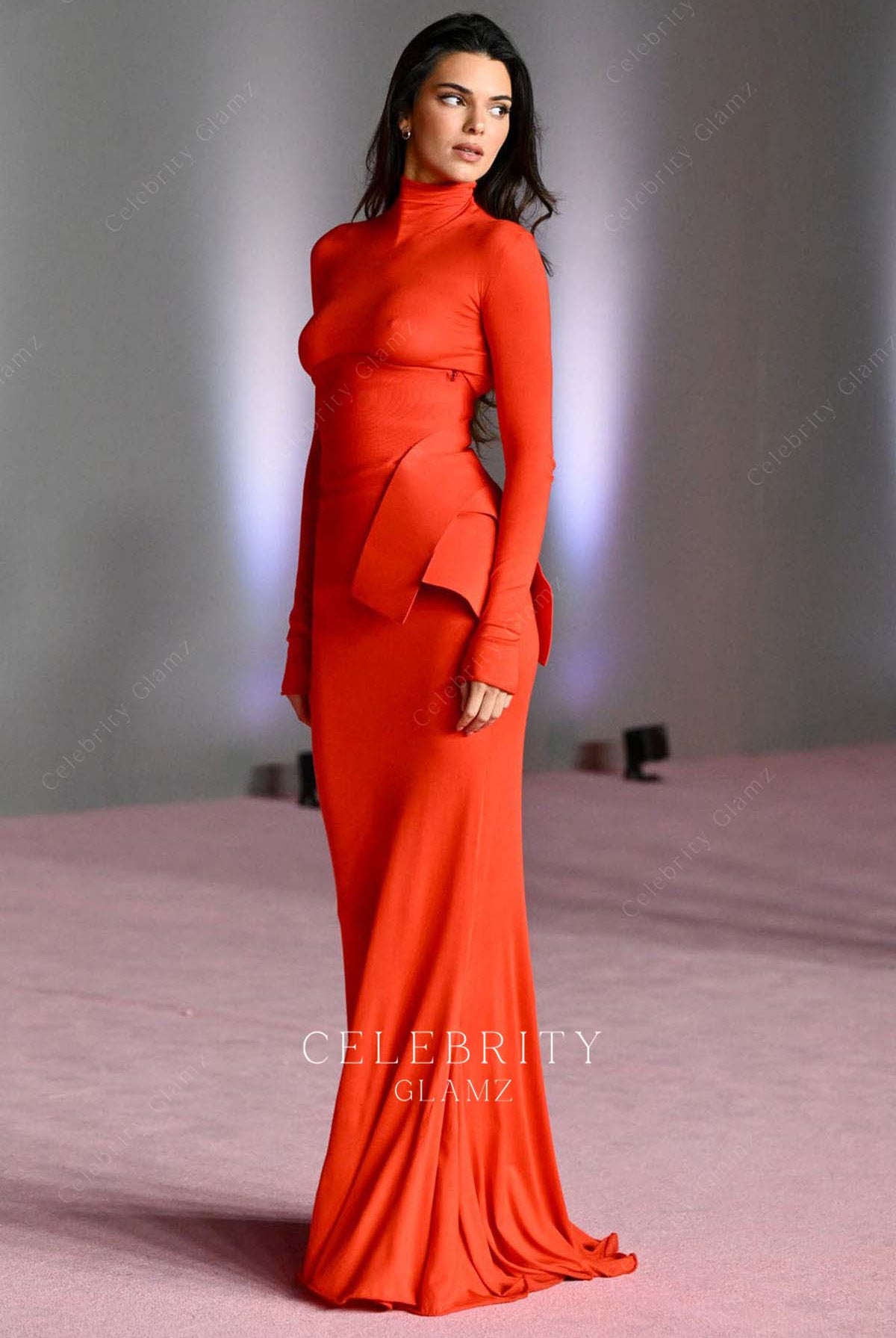 Kendall Jenner long sleeves celebrity dress 3rd annual academy museum gala