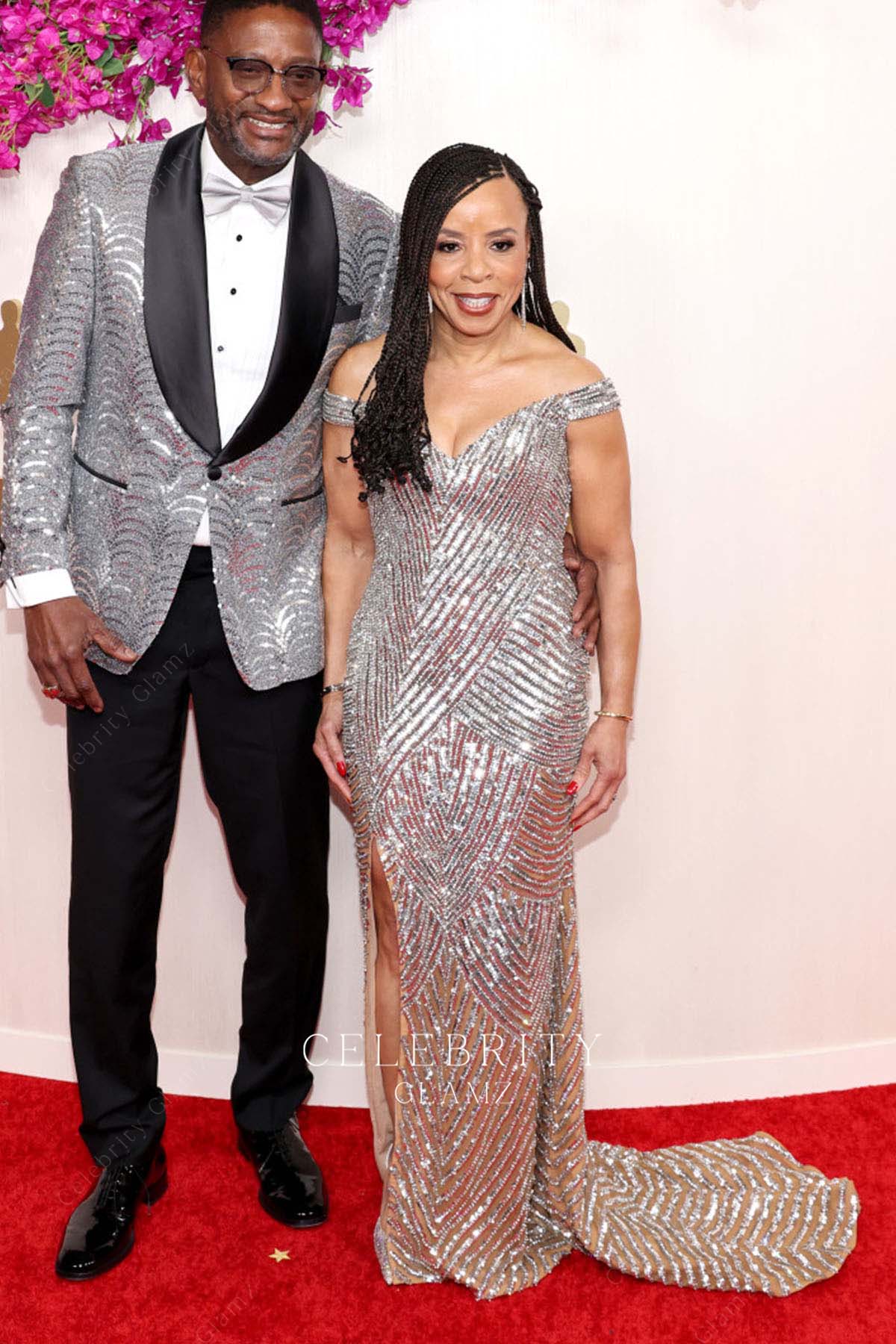 Kimberly Godwin mermaid prom dress 2024 Oscars red carpet