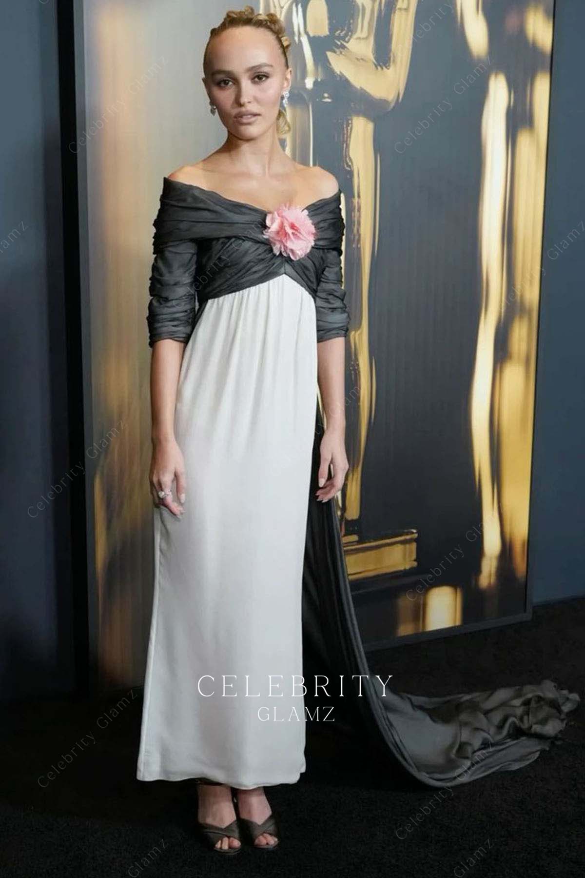 lily rose depp long dress governors awards 2024