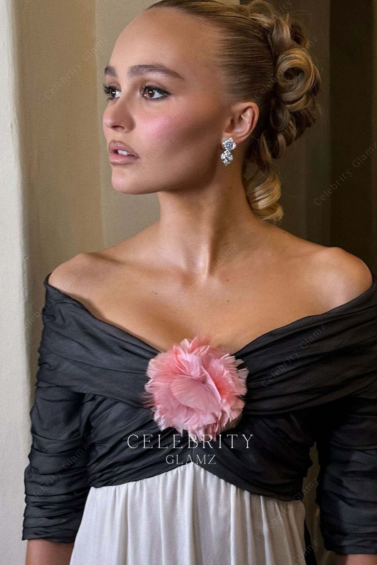 lily rose depp v neck governors awards 2024