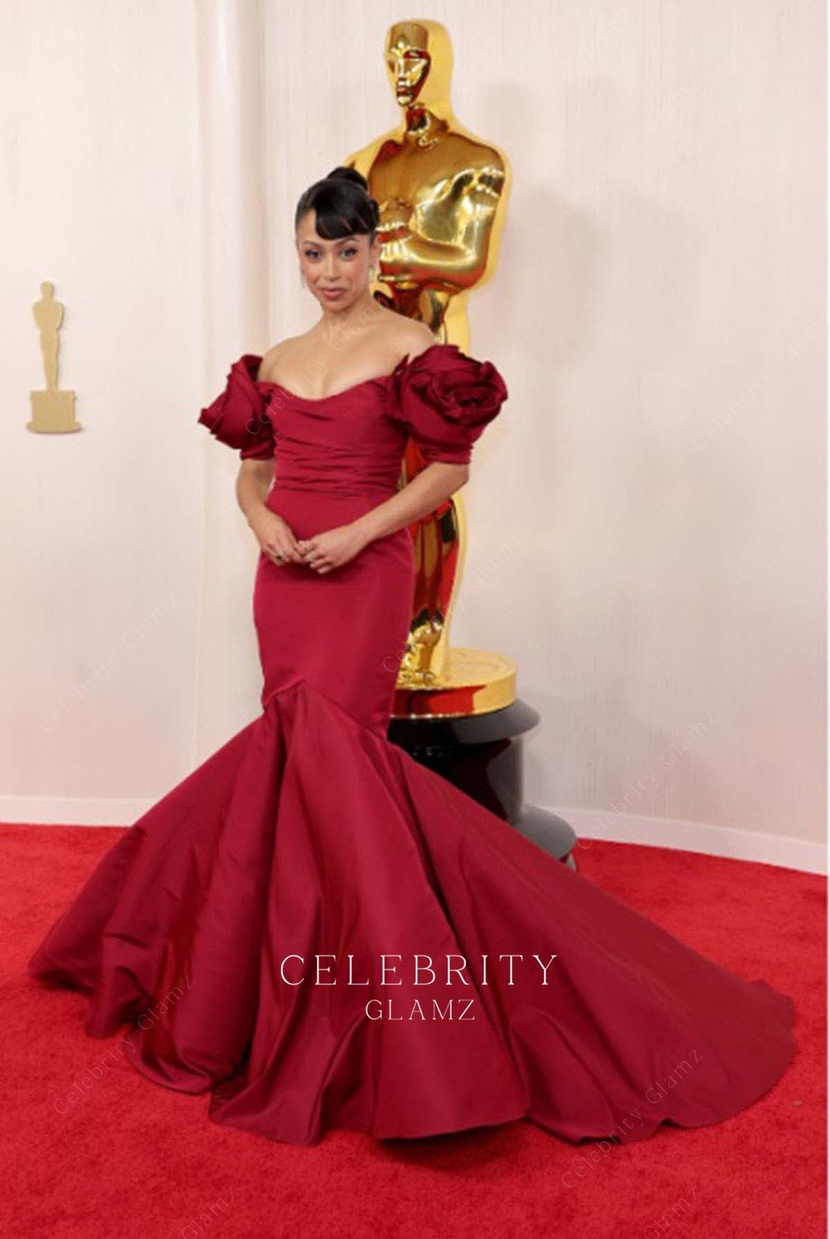 Liza Koshy trumpet prom dress 2024 Oscars