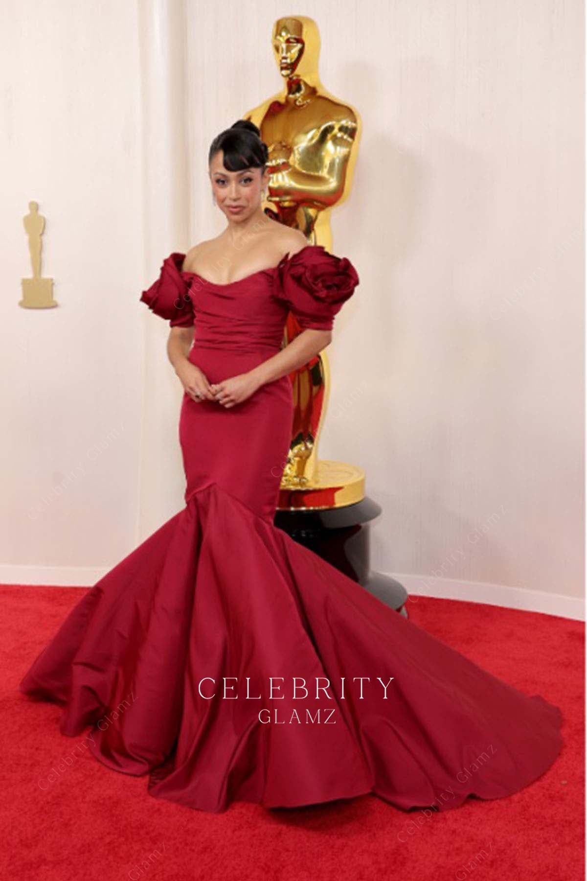 Liza Koshy trumpet prom dress 2024 Oscars