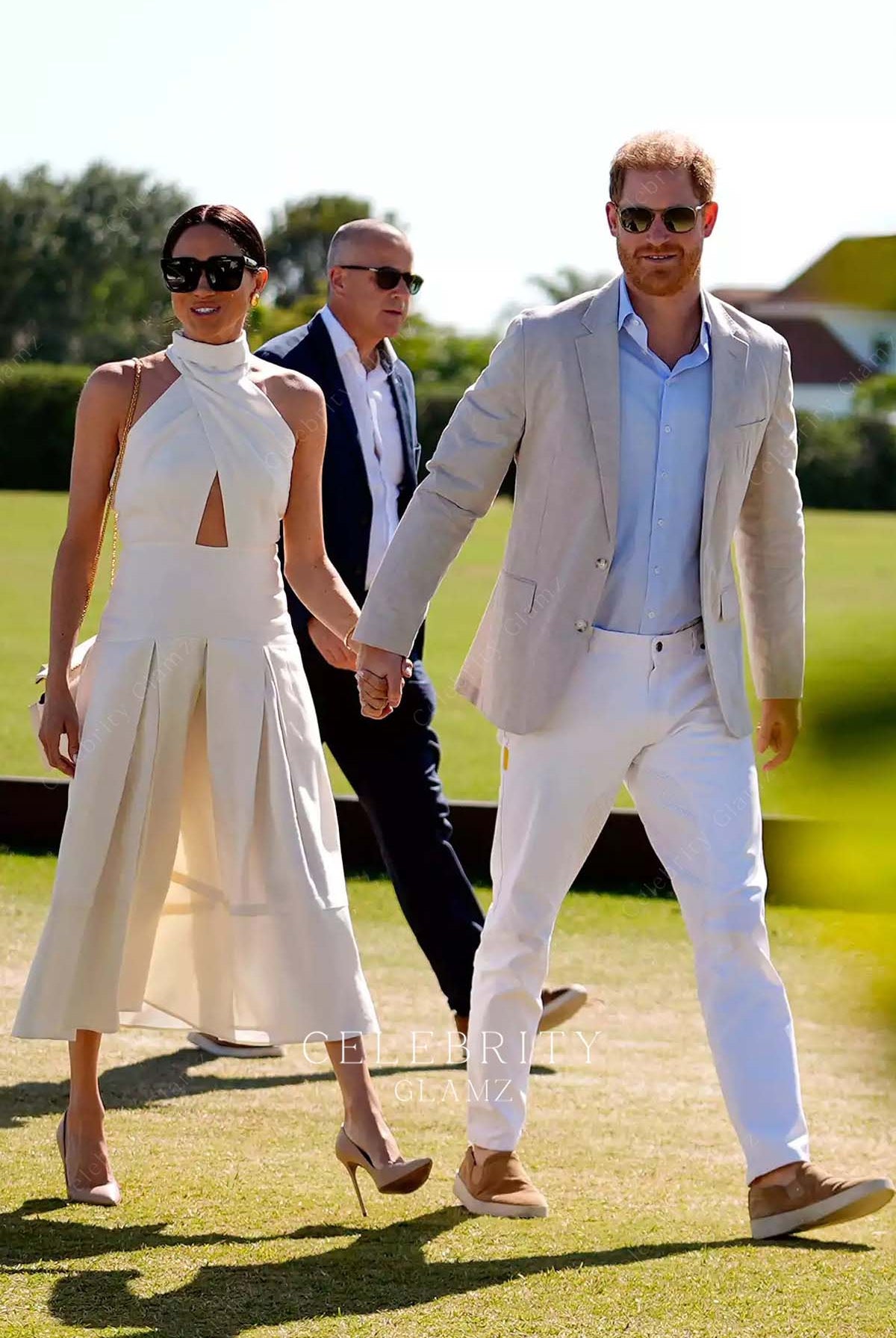 Meghan Markle Ivory Dress Polo Tournament 2024