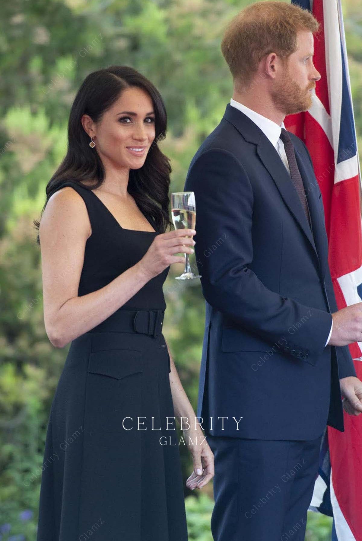 Meghan Markle pockets formal dress Sentebale Isps Handa polo cup 2018