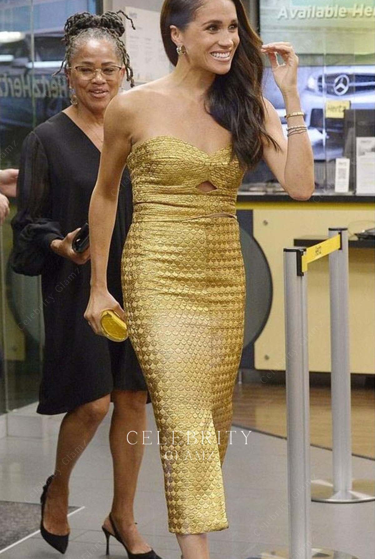 Meghan Markle strapless prom dress MS foundation award 2023