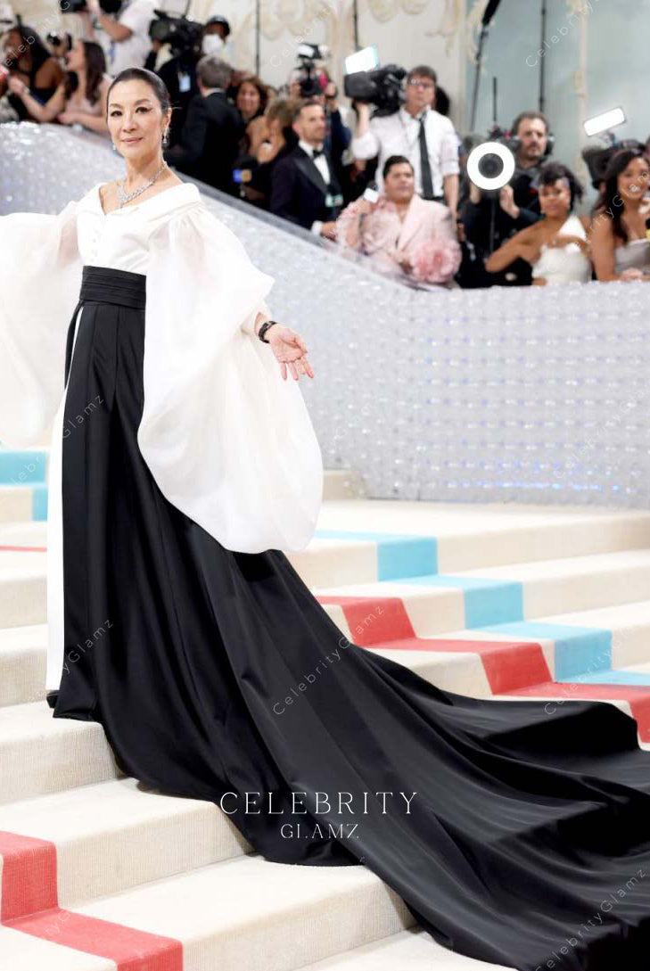 Michelle Yeoh cathedral train met gala 2023 dress