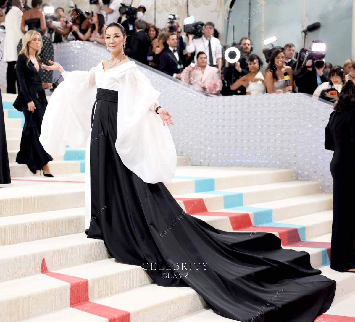 Michelle Yeoh cathedral train met gala 2023 dress
