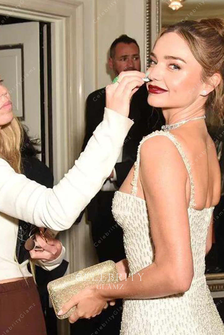 Miranda Kerr beading straps met gala dress 2023