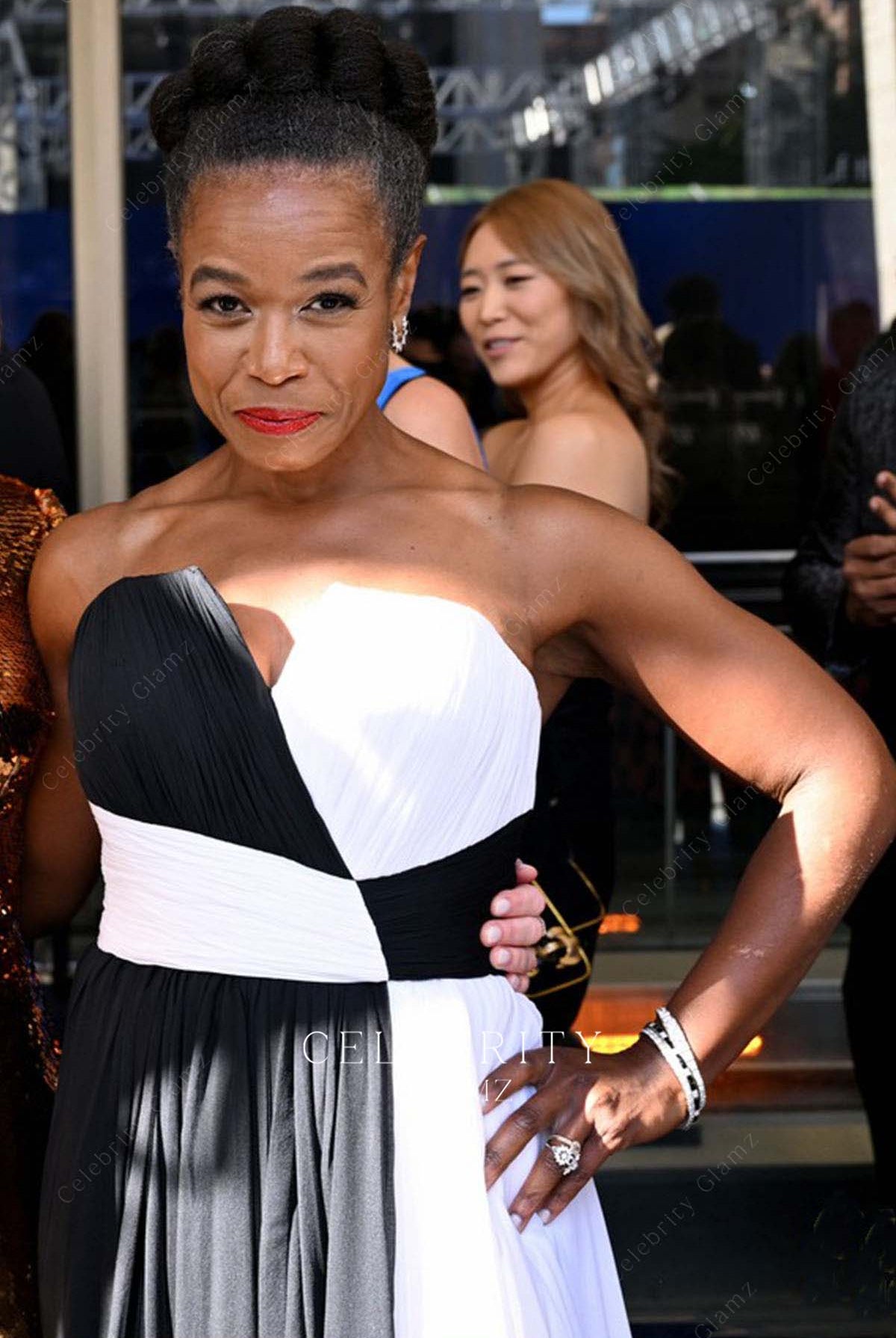 Quincy Tyler Bernstine strapless formal dress 2024 tony awards