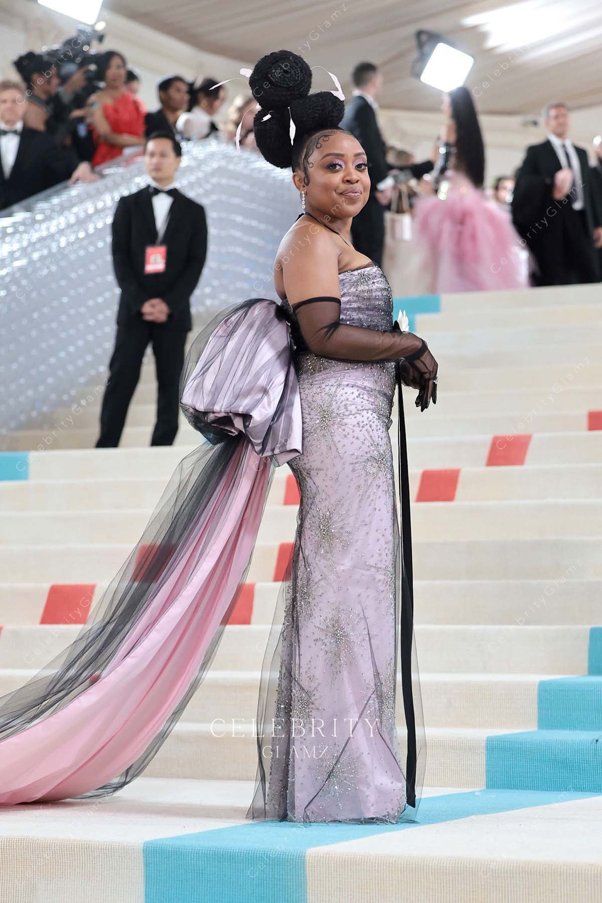 Quinta Brunson bowknot 2023 met gala dress