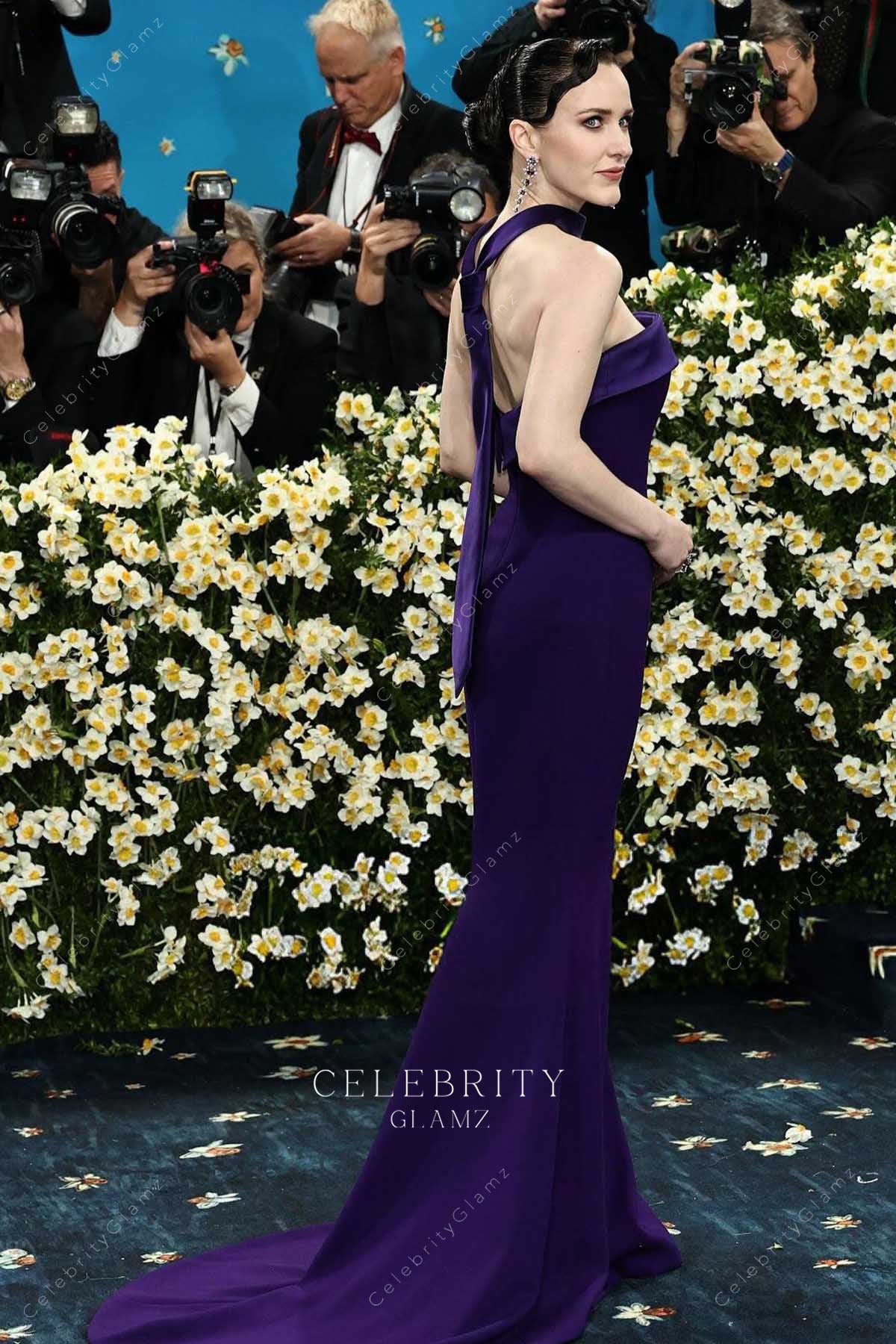 Rachel Brosnahan mermaid court train 2025 met gala dress