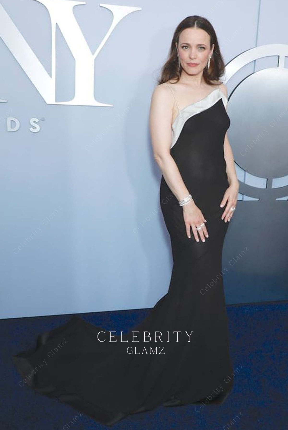 Rachel McAdams court train formal
dress 2024 tony awards