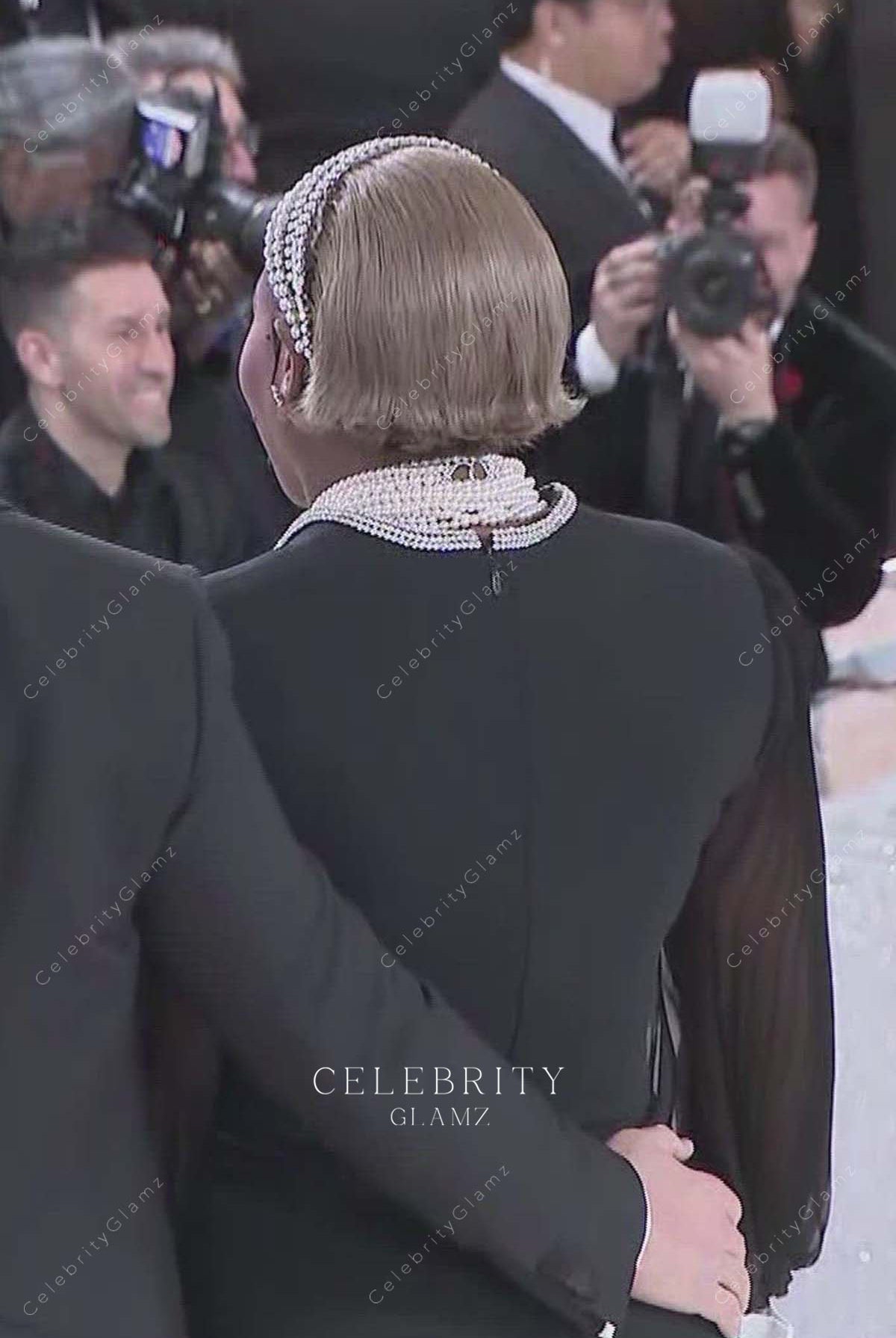 rhinestones neckline Serena Williams met gala 2023 dress