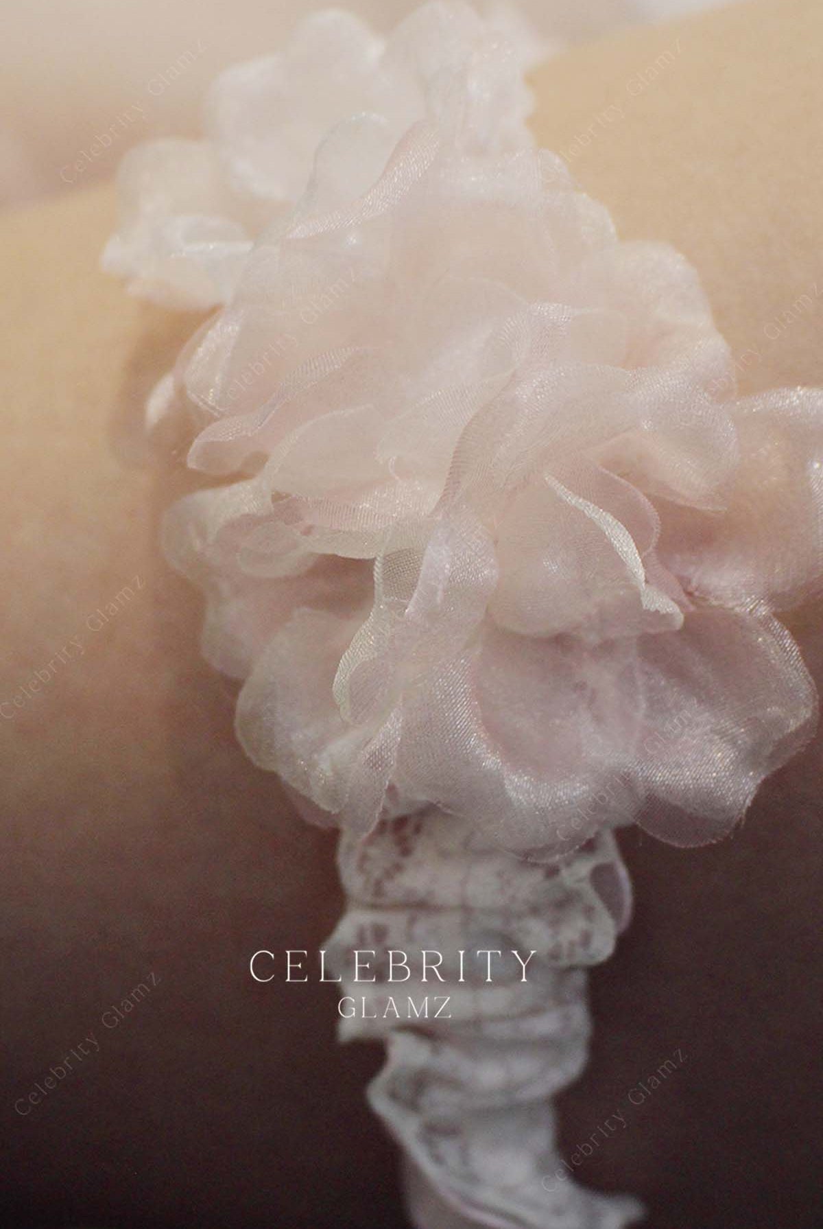 ruffle lace flower garter