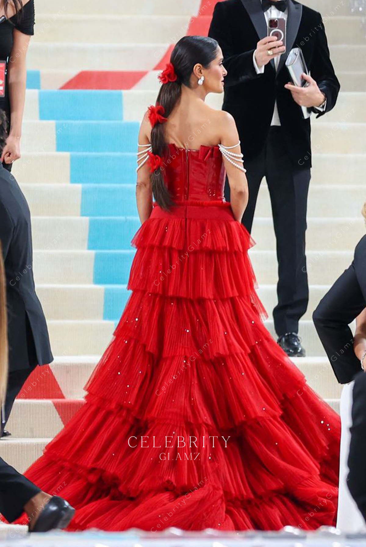 Salma Hayek layered a line met gala dress 2023