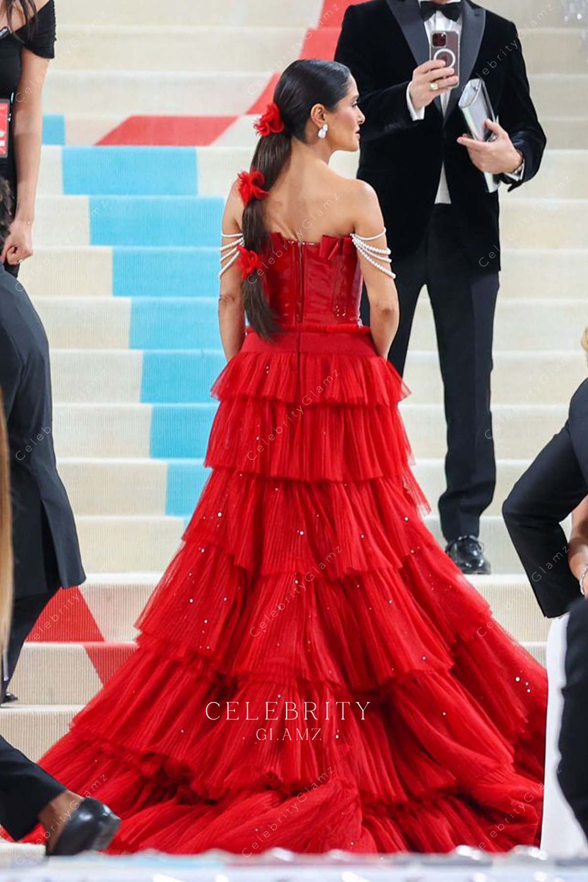 Salma Hayek layered a line met gala dress 2023