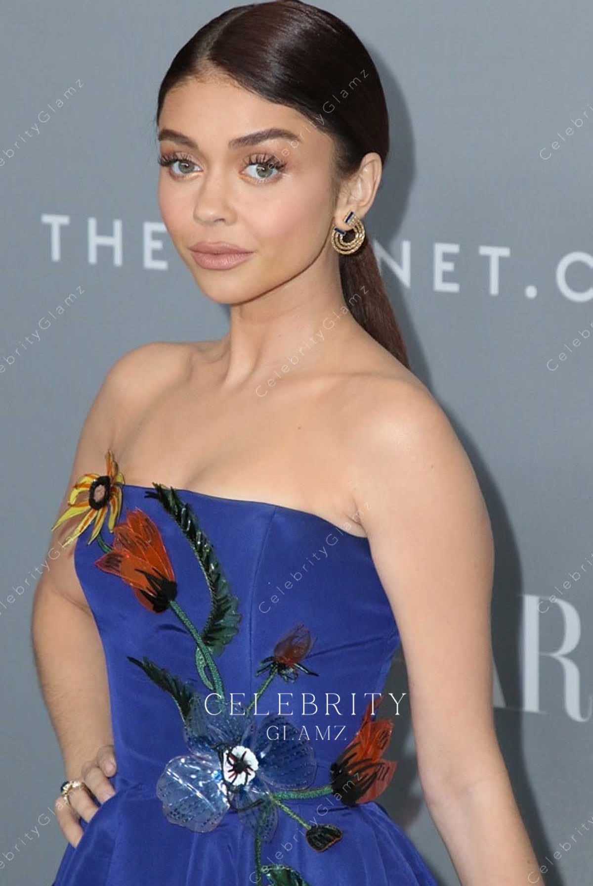 Sarah Hyland lace appliques Carolina Herrera pre fall 2018 dress