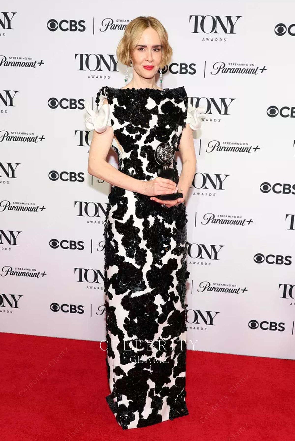 Sarah Paulson floor length prom dress 2024 Tone awards