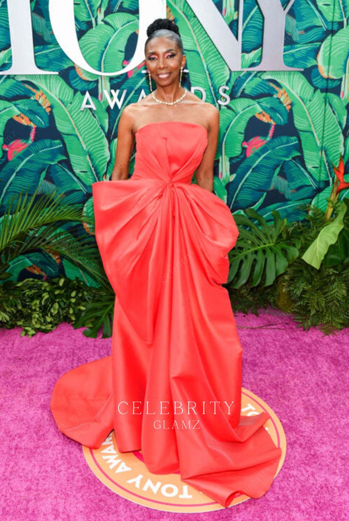 Sharon Washington strapless formal dress 76th annual tony awards
