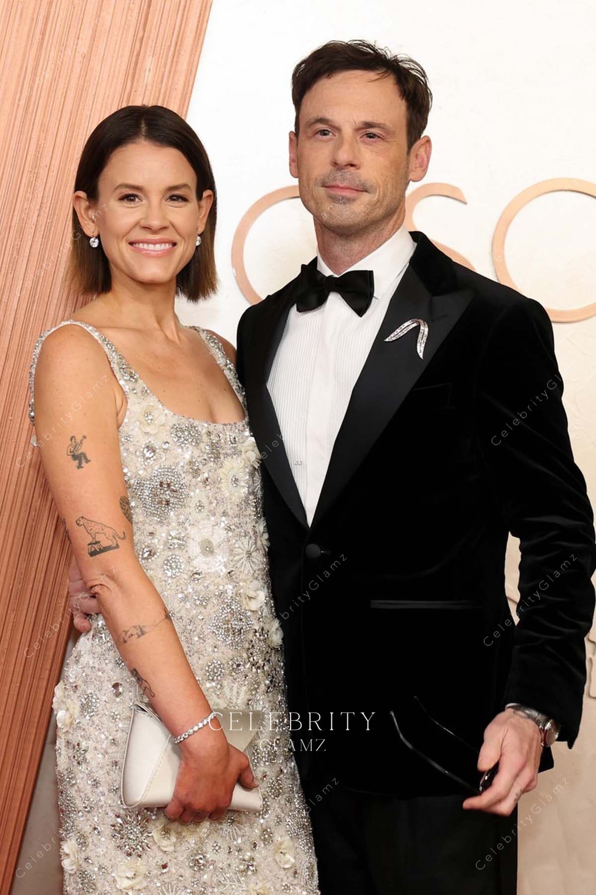 Shauna Robertson 2025 scoop neck Oscars red carpet dress