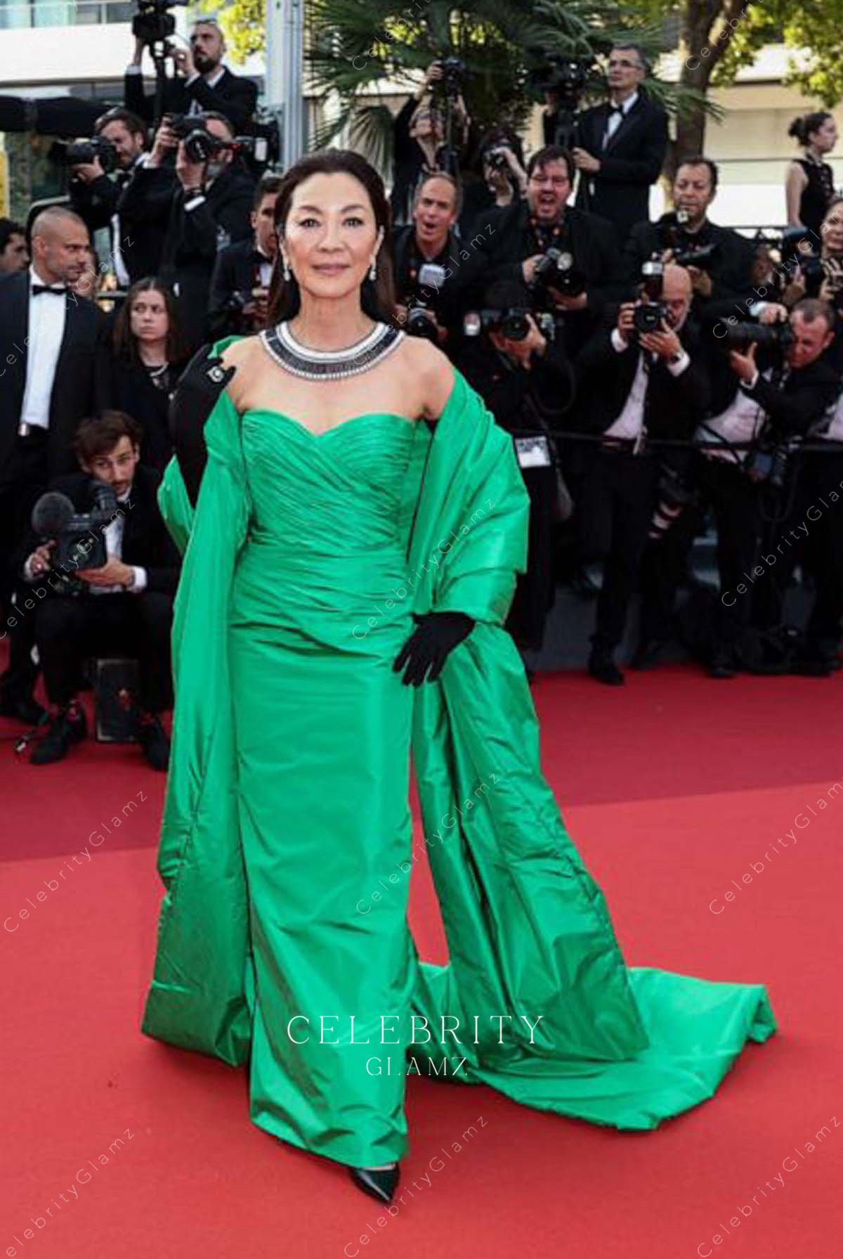 sheath prom dress 2023 Cannes film festival Michelle Yeoh