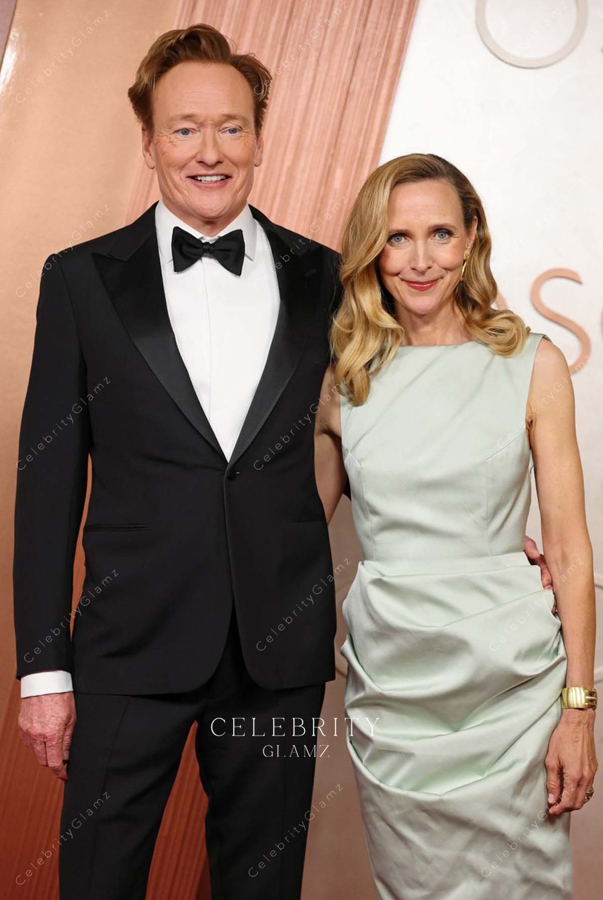 sleeveless Liza Powel O’Brien ruched 2025 Oscars red carpet dress