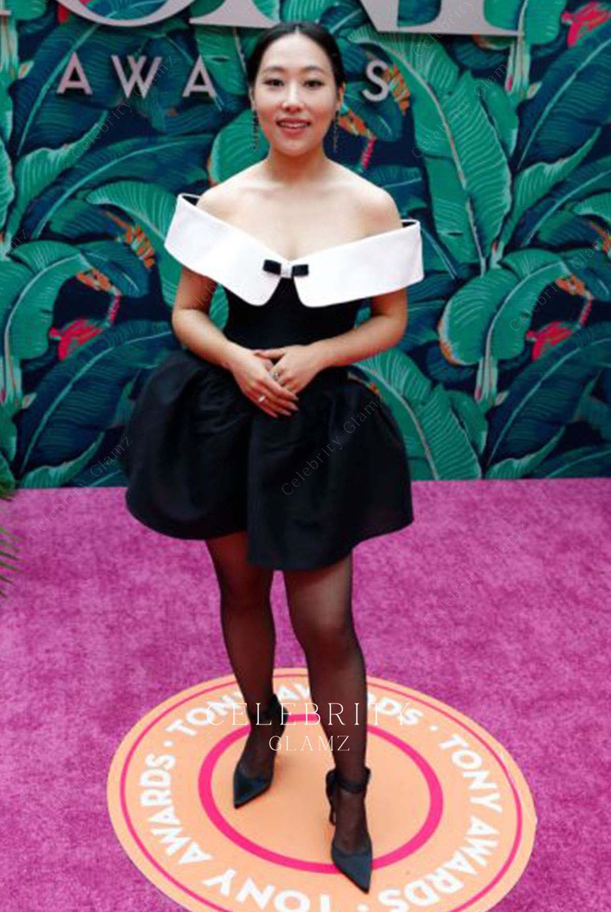 Sophia Choi puffy mini prom dress 76th annual tony awards