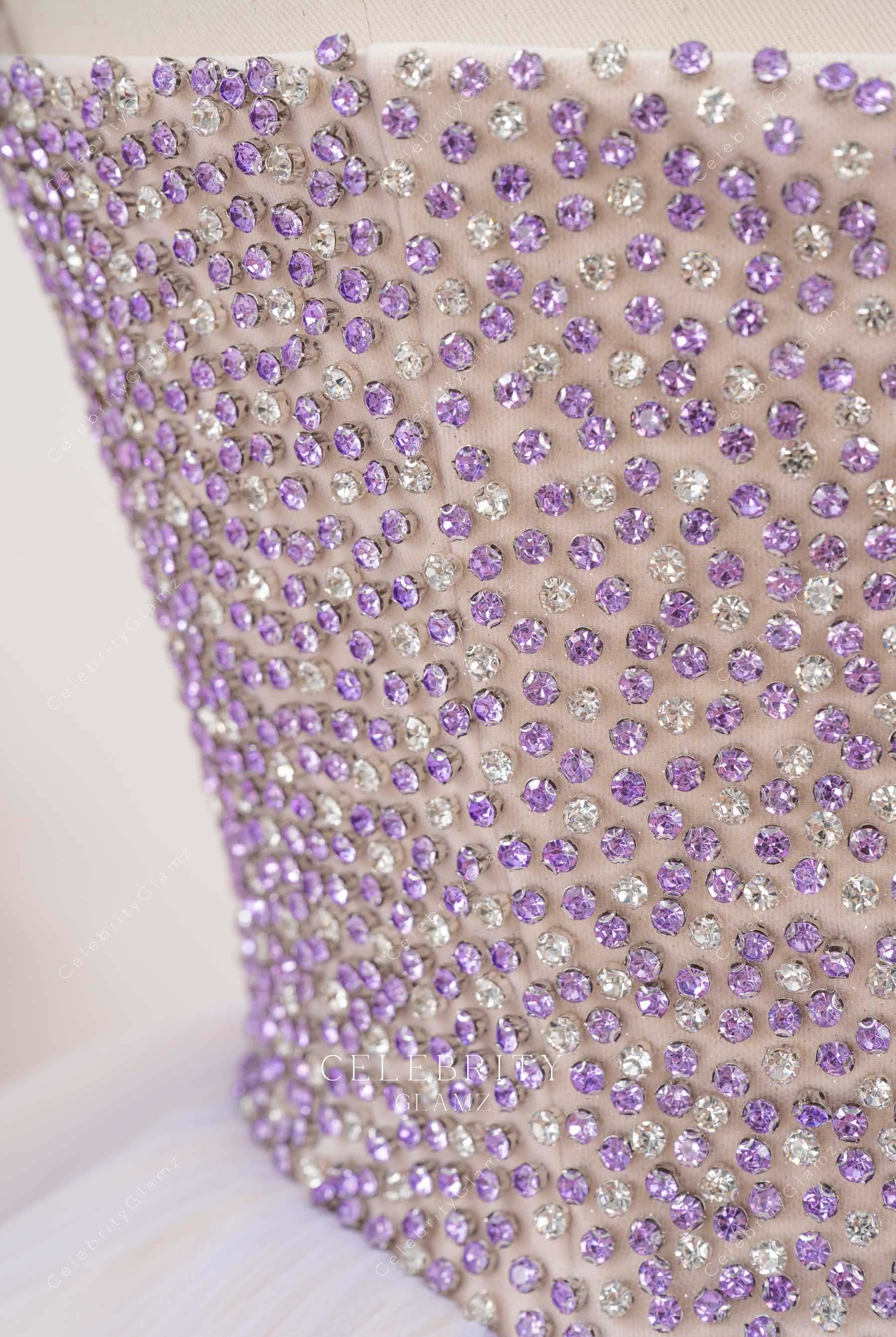 sparkly rhinestones Quinceanera gown