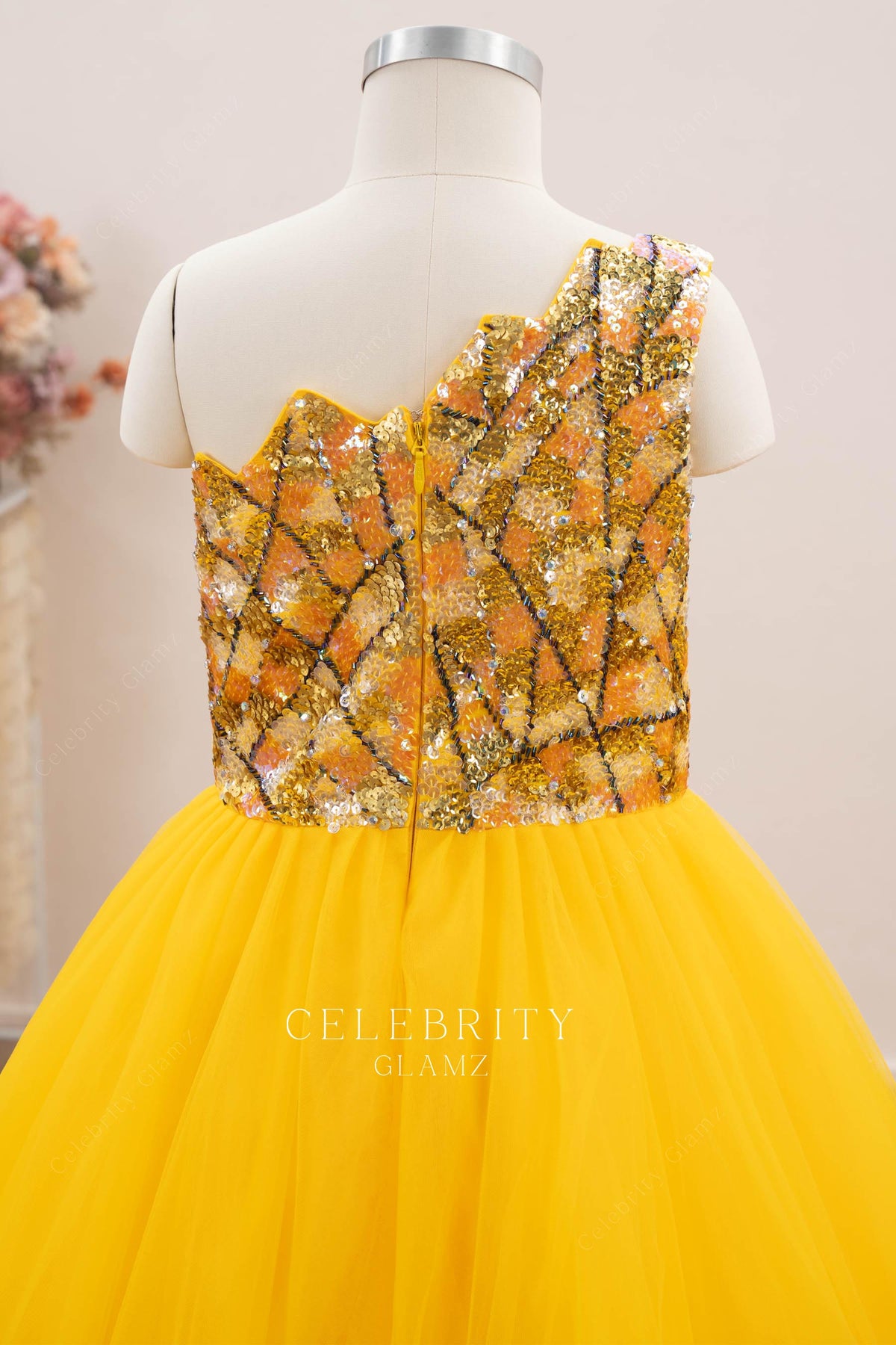 sparkly sequin bodice a line pageant dress