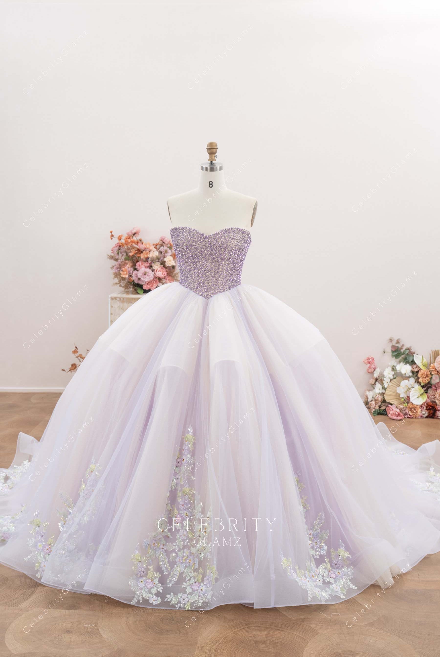 sweetheart corset Quinceanera gown