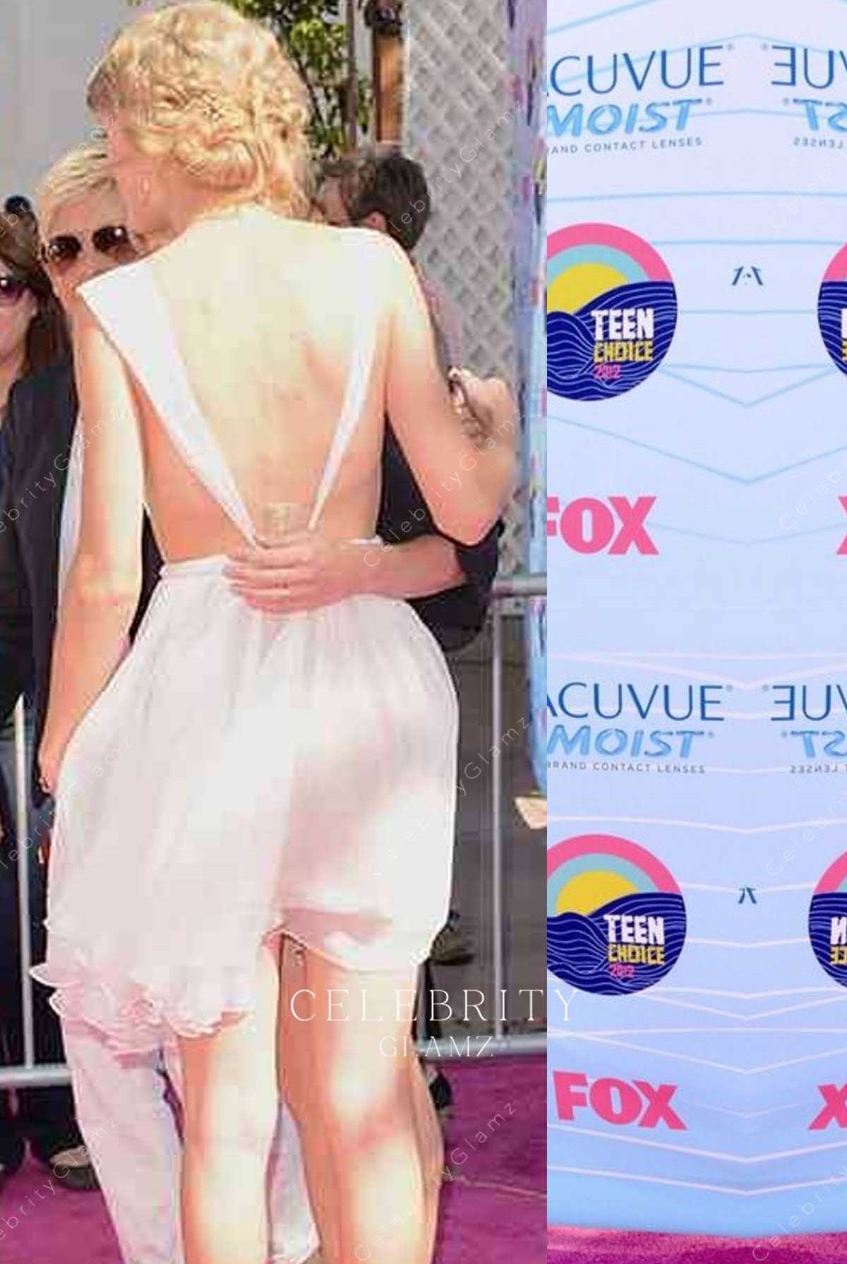 Taylor Swift v back short celebrity dress