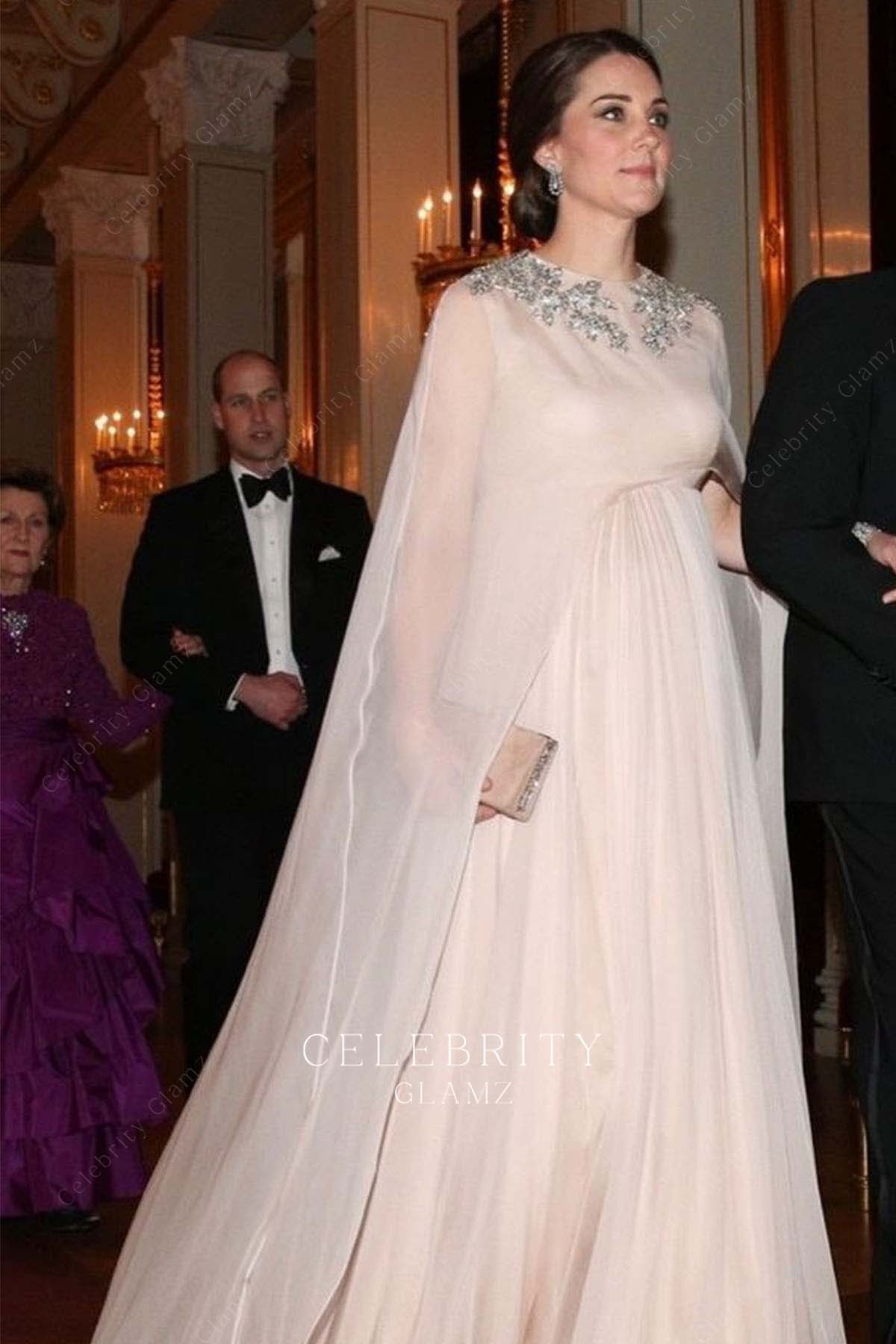 the duchess blush pink tulle gown Norway visit 2018