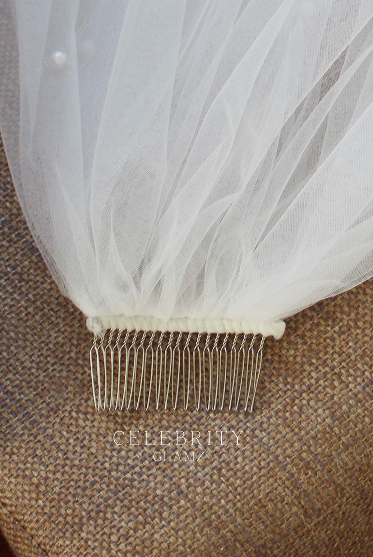 two tier with comb bridal veil