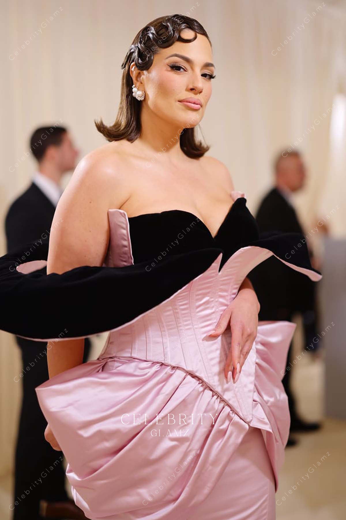 two tone 2023 met gala Ashley Graham dress
