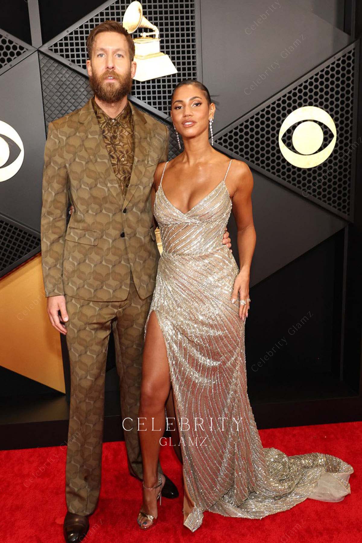 Vick Hope thin straps dress Grammys red carpet 2024