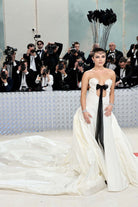 2023 met gala Florence Pugh cathedral train dress