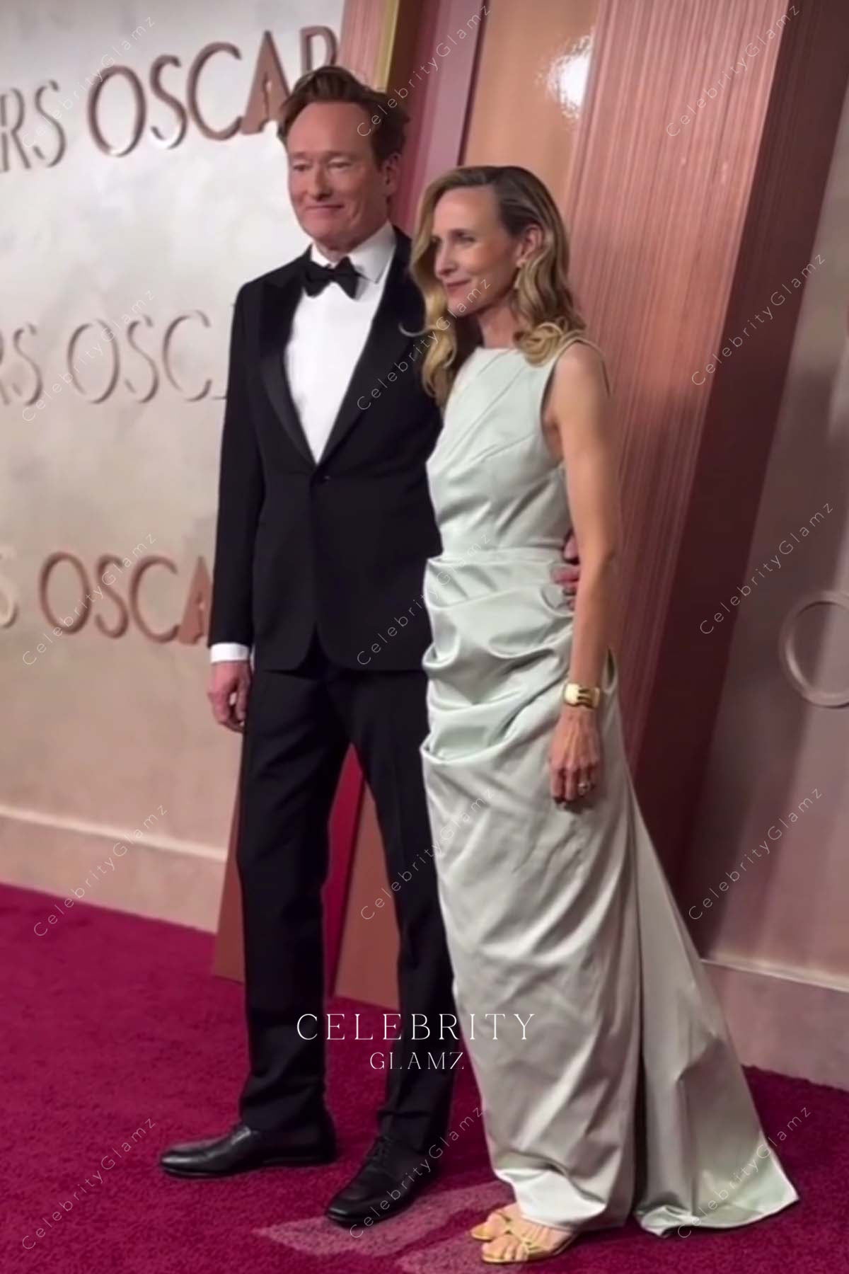 2025 Oscars red carpet Liza Powel O’Brien ruffled prom dress