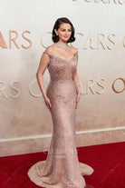 2025 Oscars red carpet Selena Gomez off shoulder prom dress