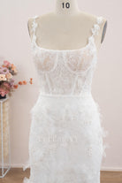 3d floral lace wedding dress