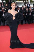 Ashlee Simpson off shoulder formal dress 2023 Cannes film festival 