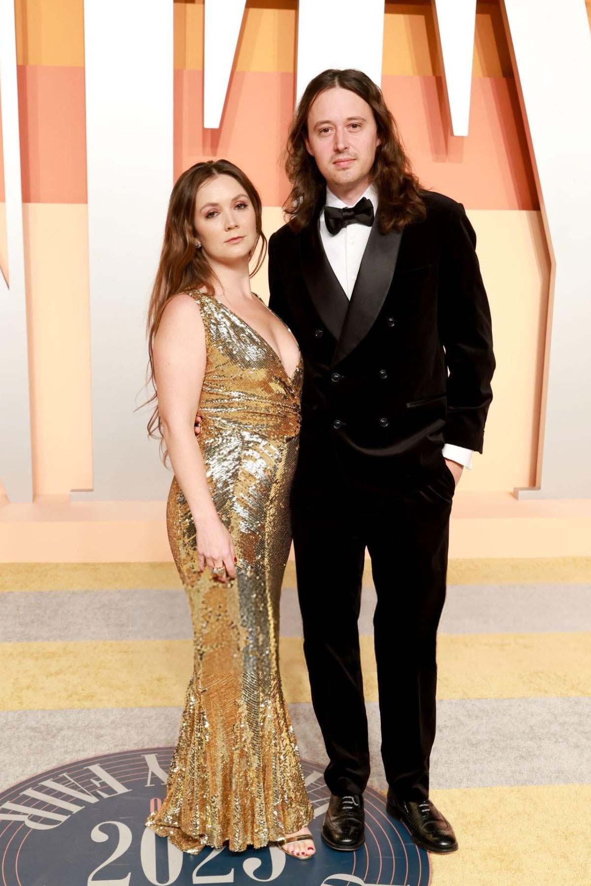 Billie Lourd 2025 Vanity fair party sweep train dress