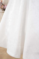 Jacquard a line bridal dress