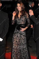 Kate black lace war horse premiere 2012 formal dress