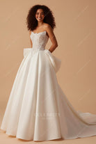 Mikado Aline bridal dress