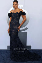 Renée Elise Goldsberry off shoulder  prom dress 2024 Tony awards